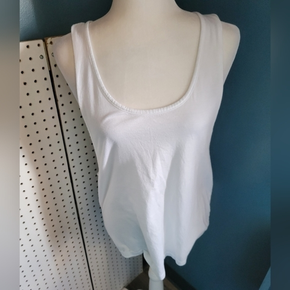 Asos size Large racerback white tank‎